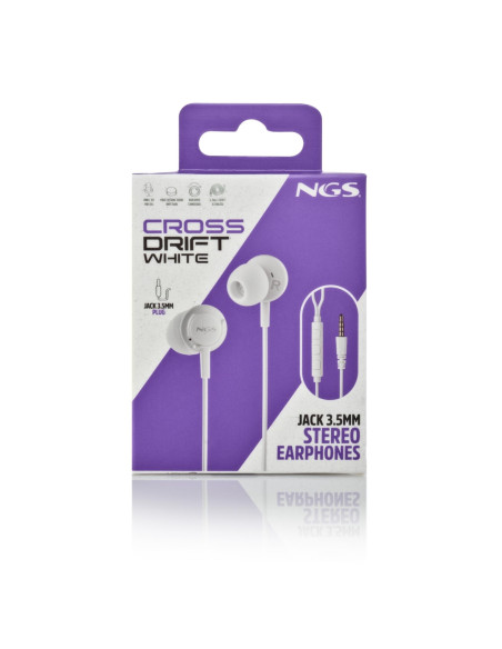 NGS - Auriculares com Microfone CROSSDRIFTWHITE – Auriculares – stockin.pt