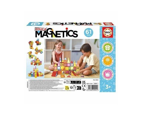 EDUCA - Magnetics 61 Pcs 20024 – Didáticos – stockin.pt
