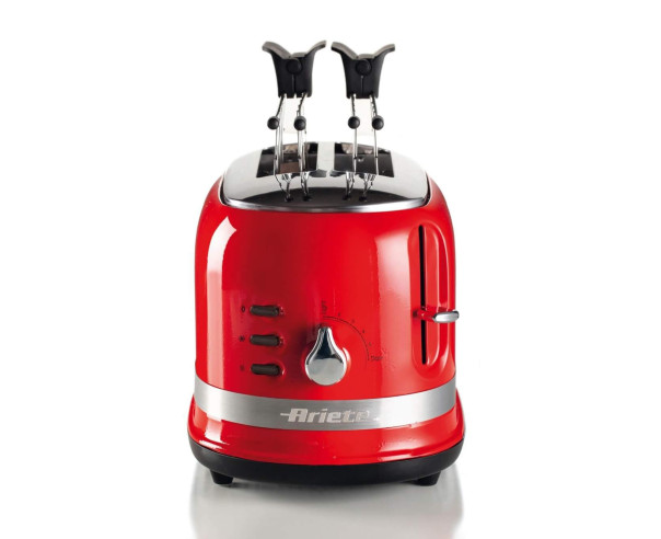 ARIETE - Torradeira 2 Fatias Vermelha Moderna 14900 – Torradeiras – stockin.pt