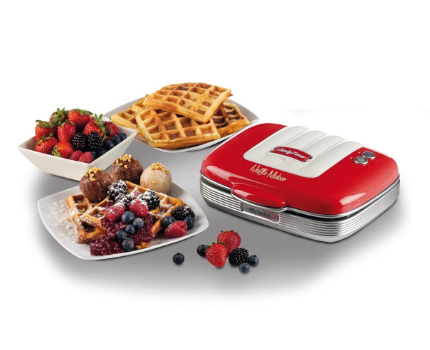 ARIETE - Máq. Waffles Vermelha Vintage 1973 – Máquina de Waffles – stockin.pt