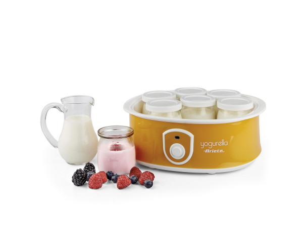 ARIETE - Iogurteira Yogurella com 7 Potes Amarela 617 – Iogurteira – stockin.pt