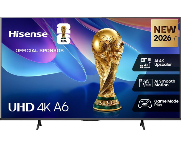 HISENSE - LED Smart TV 4K 43A6S – 40 a 64 Polegadas – stockin.pt
