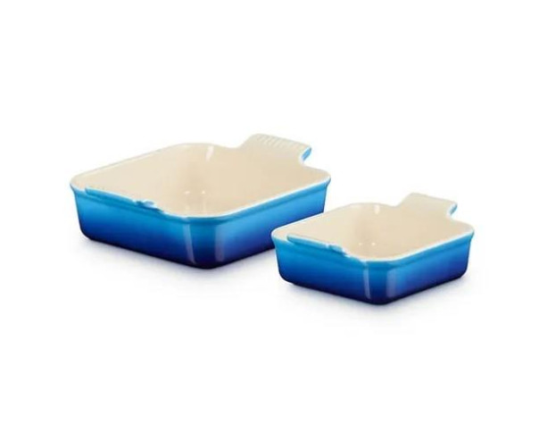 LE CREUSET - Set 2 Bandejas Azure 79094002200080 – Cerâmica de Grés – stockin.pt