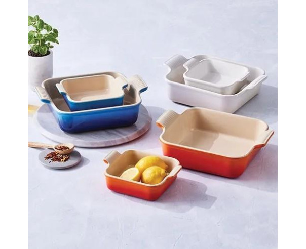 LE CREUSET - Set 2 Bandejas Azure 79094002200080 – Cerâmica de Grés – stockin.pt