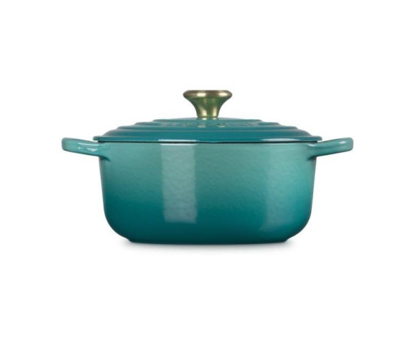 LE CREUSET - Cocotte Redonda Signature 20cm Blue Riviera 21177200994450 – Ferro Fundido – stockin.pt