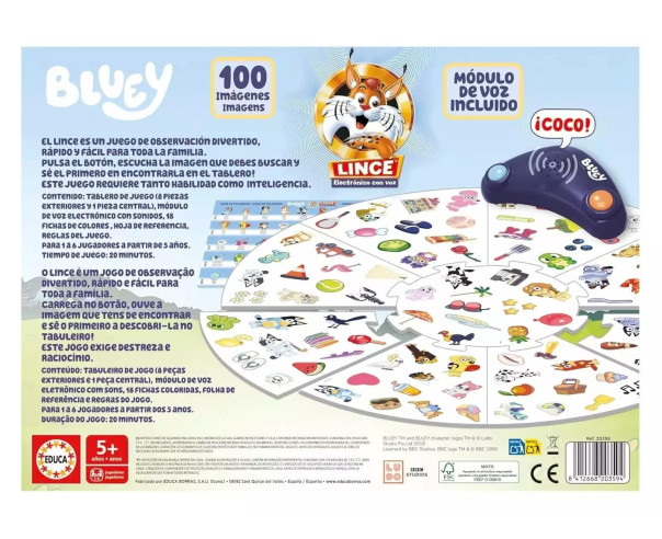 EDUCA - Lince Bluey Eletrónico 20359 – Didáticos – stockin.pt