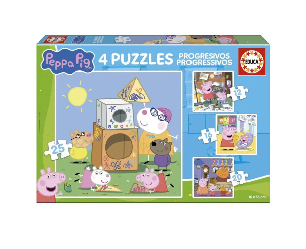 EDUCA - Progresivos Peppa Pig 12-16-20-25 20326 – Didáticos – stockin.pt