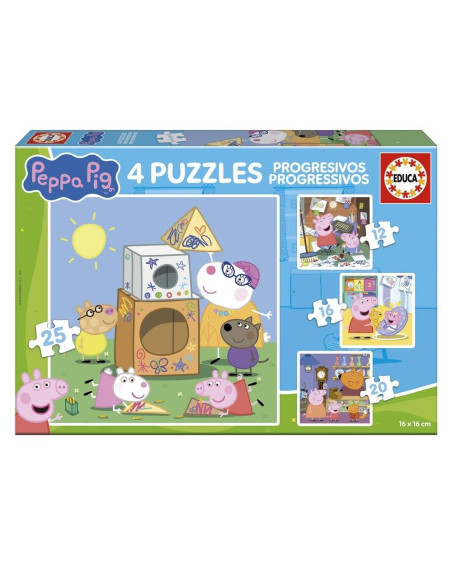 EDUCA - Progresivos Peppa Pig 12-16-20-25 20326 – Didáticos – stockin.pt