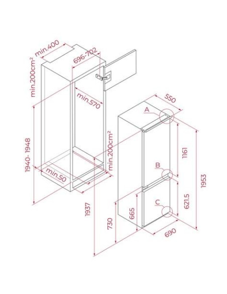 TEKA - Combinado Encastre RBF 78785 FI Maestro 113560033 – Combinados Encastre – stockin.pt