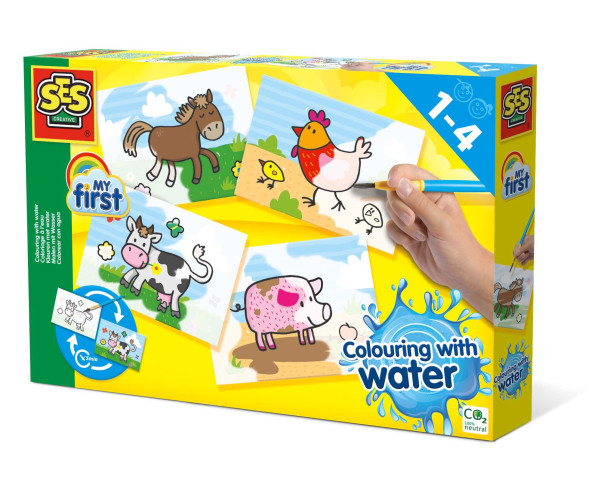 NINCO - Meu Primeiro Colorir com Água os Animais da Quinta S14455 – Didáticos – stockin.pt