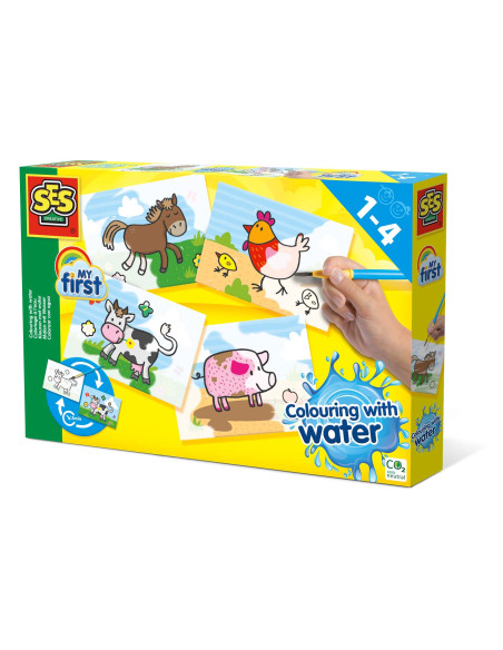 NINCO - Meu Primeiro Colorir com Água os Animais da Quinta S14455 – Didáticos – stockin.pt