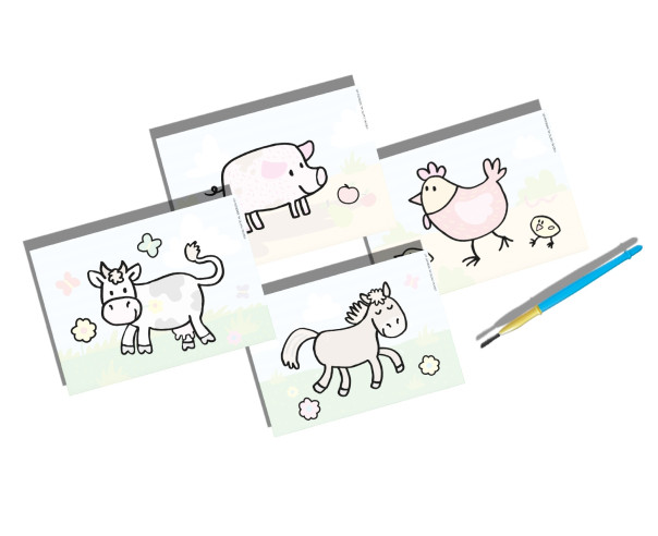 NINCO - Meu Primeiro Colorir com Água os Animais da Quinta S14455 – Didáticos – stockin.pt