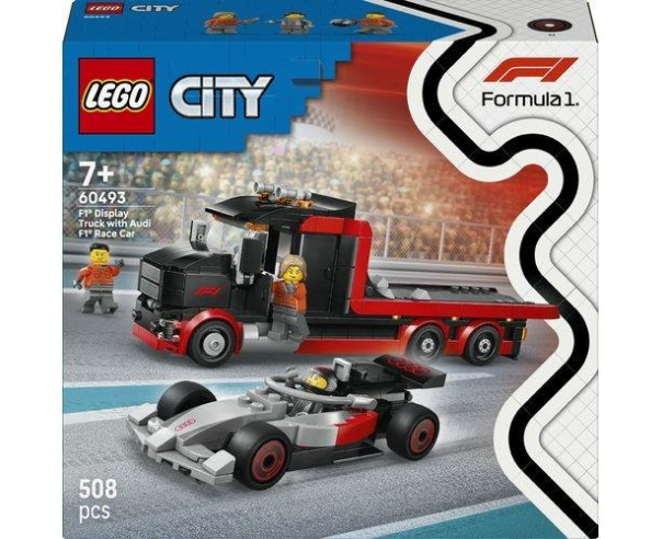 LEGO - Camião de Exposição de F1 com Carro de Corrida de F1 Audi 60493 – City – stockin.pt