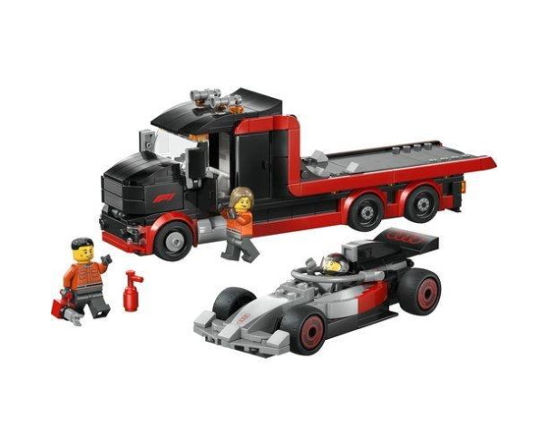 LEGO - Camião de Exposição de F1 com Carro de Corrida de F1 Audi 60493 – City – stockin.pt