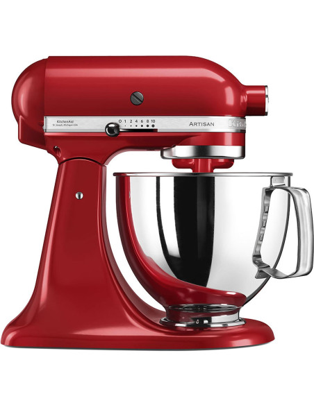 KITCHENAID - Robot de Cozinha Artisan 4,8L Vermelho 5KSM125EER – Robots e Processadores – stockin.pt