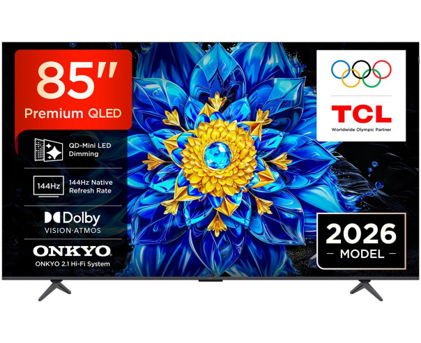 TCL - QD-MiniLED Smart Google TV 4K 85P8L – 75 a 100 Polegadas – stockin.pt
