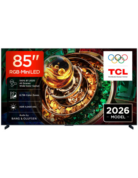 TCL - RGB-MINILED Smart Google TV B&O Sound 85RM9L – 75 a 100 Polegadas – stockin.pt