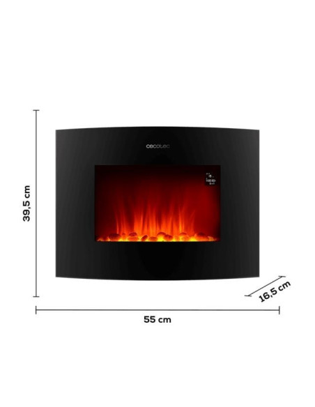 CECOTEC - Lareira Elétrica ReadyWarm 2250 Curved Flames Connected 5813 – Aquecimento - Outros – stockin.pt
