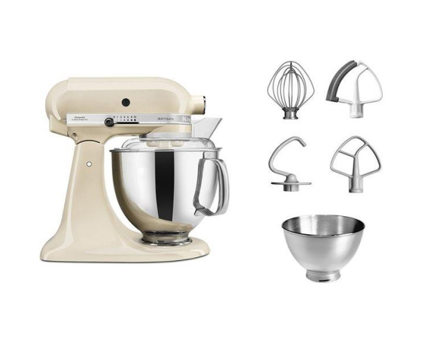 KITCHENAID - Robot de Cozinha Artisan 4,8L Creme 5KSM175PSEAC – Robots e Processadores – stockin.pt