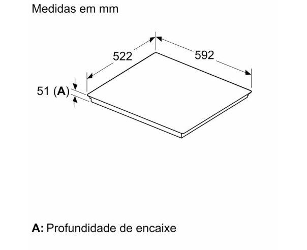 SIEMENS - Placa Indução IQ300 EH61AHCC1E – Placas – stockin.pt