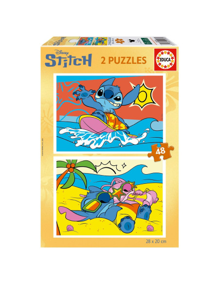 EDUCA - Puzzle 2 X 48 Stitch 20466 – Infantis – stockin.pt