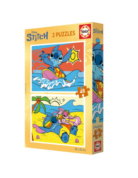 EDUCA - Puzzle 2 X 48 Stitch 20466 – Infantis – stockin.pt