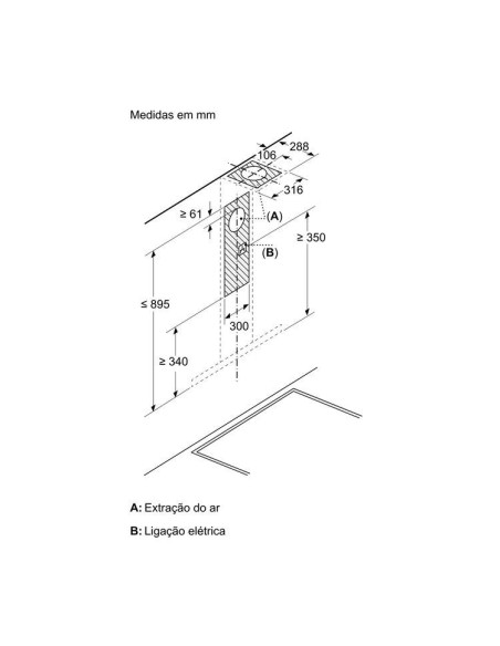 BOSCH - Chaminé de Parede Serie 6 DWB67DN30 – Chaminés – stockin.pt