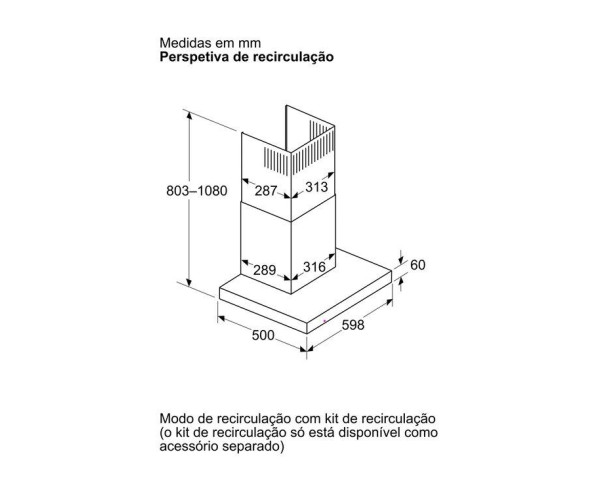BOSCH - Chaminé de Parede Serie 6 DWB67DN30 – Chaminés – stockin.pt