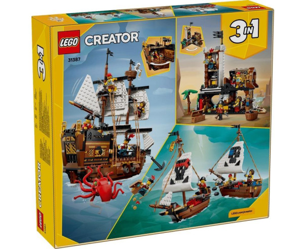 LEGO - Navio Pirata Icónico 31387 – Creator 3in1 – stockin.pt