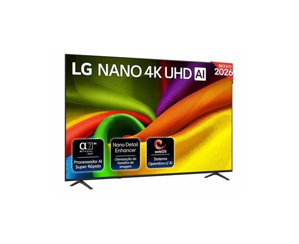 LG - Smart TV 85 NANO LED AI 4K WebOS26 85NU850B6LA.AEU – 75 a 100 Polegadas – stockin.pt