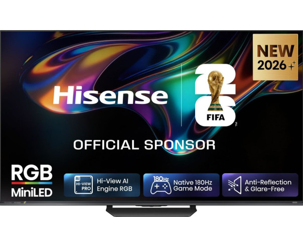HISENSE - RGB-MiniLED Smart TV 65 4K 180Hz Som 2.1.2 65UR8S – 65 a 74 Polegadas – stockin.pt