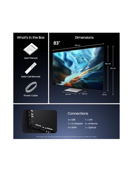 SAMSUNG - OLED Smart TV TQ48S90HAEXXC – 40 a 64 Polegadas – stockin.pt