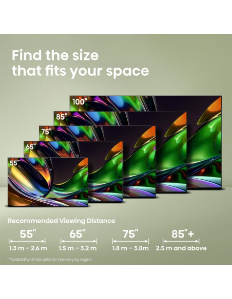 HISENSE - RGB-MiniLED Smart TV 65 4K 180Hz Som 2.1.2 65UR8S – 65 a 74 Polegadas – stockin.pt