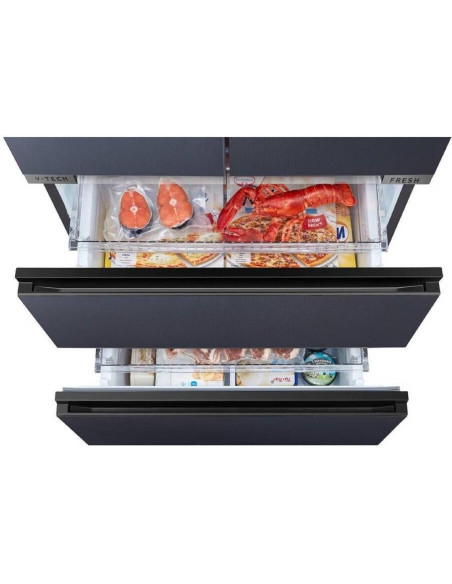MIDEA - Combinado French Door Vidro Cinzento MDRF705BIE70 153380000 – French Door – stockin.pt
